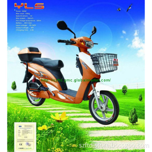 48v/12ah lead-acid battery CE Electric Scooter with Pedals